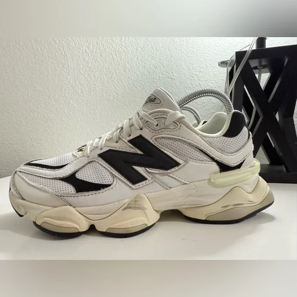 New Balance 9060White and Black Athletic Shoes - Picture 5 of 9